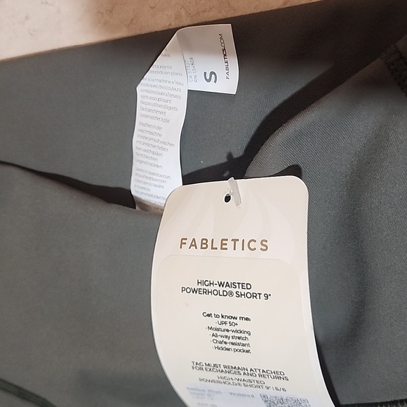 Fabletics High Waisted Powerhold shorts size small NWT - Picture 3 of 5